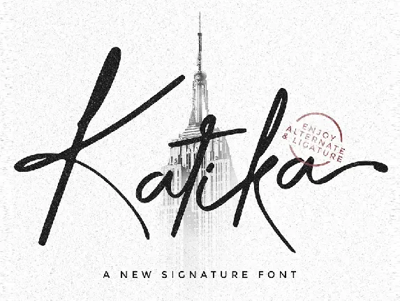 Katika font