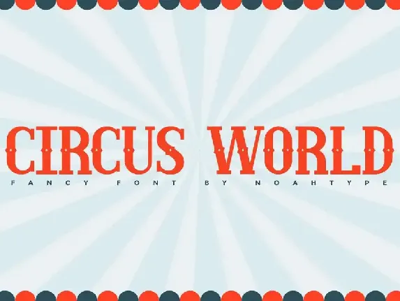 Circus World Demo font