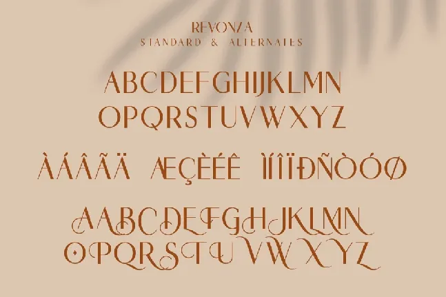 Revonza Authentic font