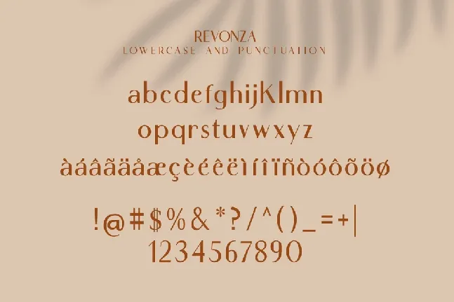 Revonza Authentic font