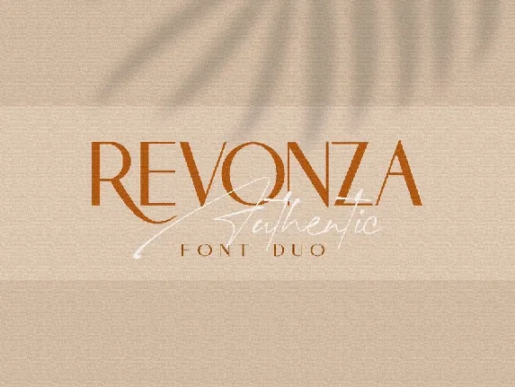 Revonza Authentic font