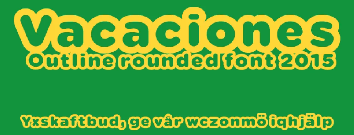 Vacaciones ffp font