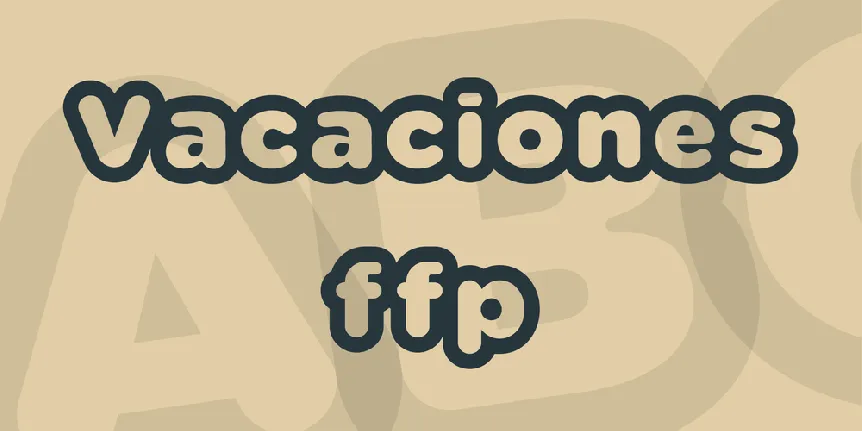 Vacaciones ffp font