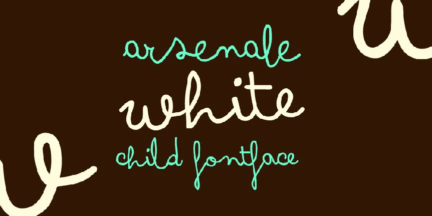 Arsenale White font