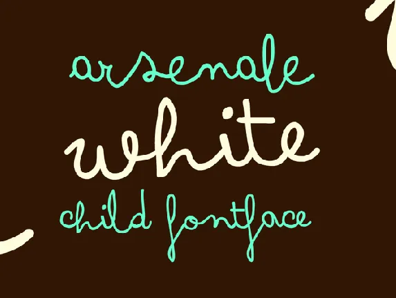 Arsenale White font