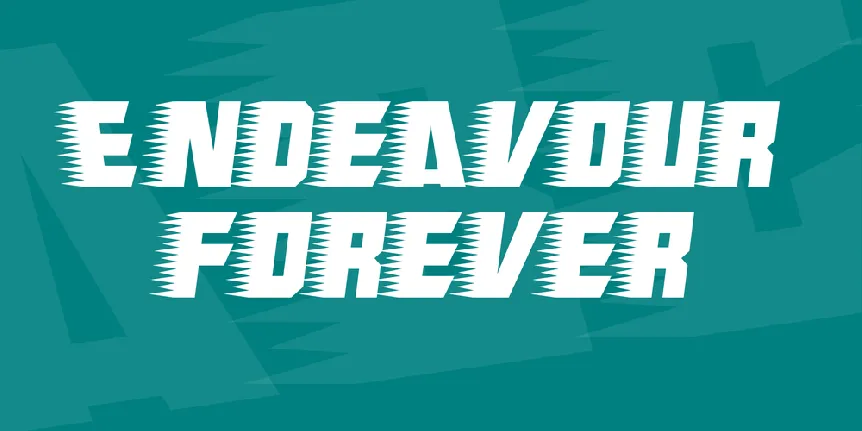 Endeavour forever font