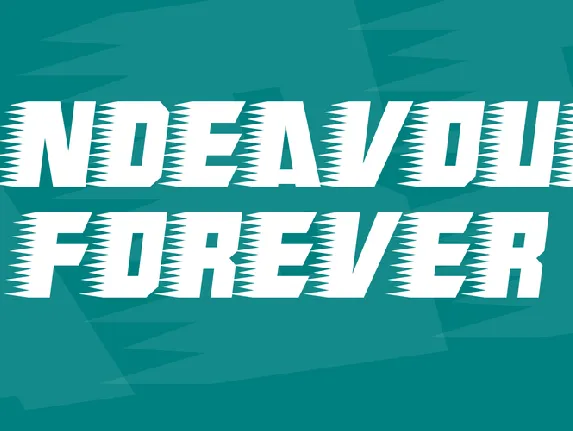 Endeavour forever font