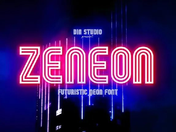 Zeneon font