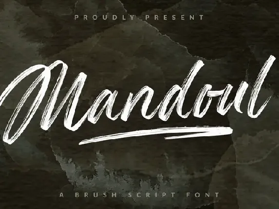 Mandoul Brush font