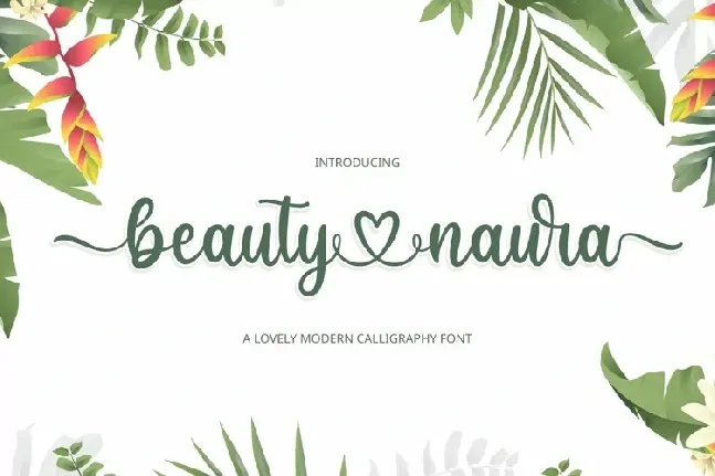 Beauty Naura font