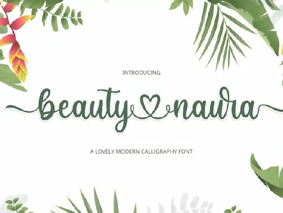 Beauty Naura font