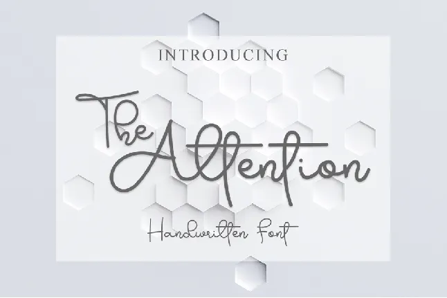 The Attention font