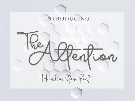 The Attention font