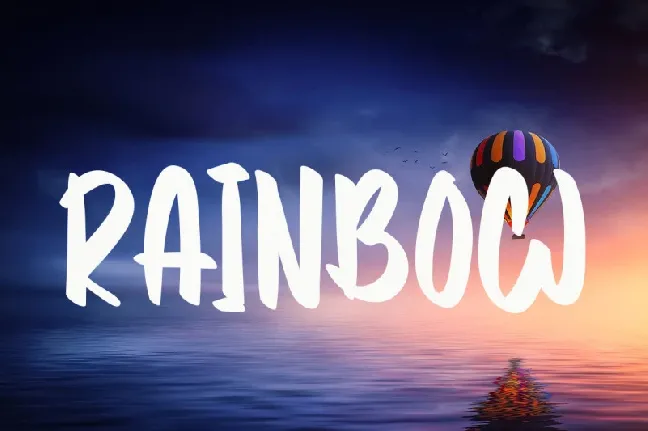 Island Rainbow font