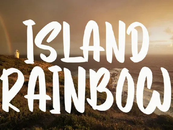 Island Rainbow font