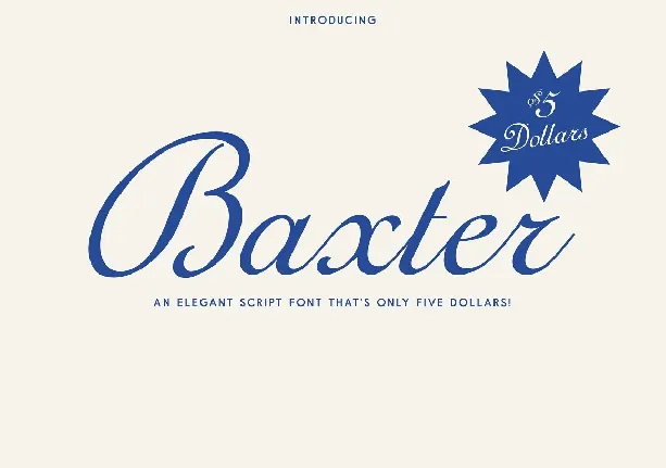 Baxter font