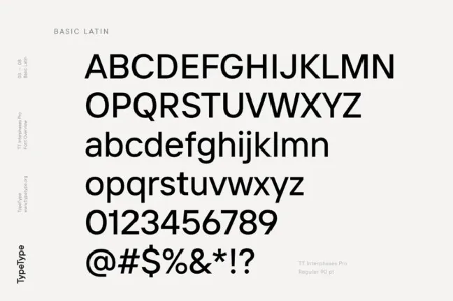 TT Interphases Pro font