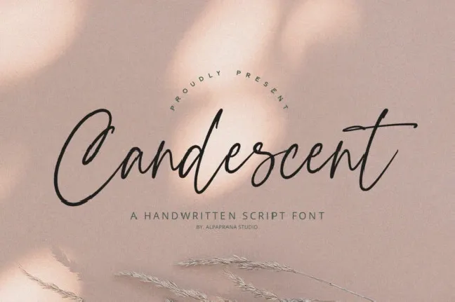 Candescent font