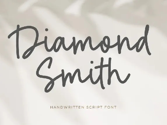 Diamond Smith font