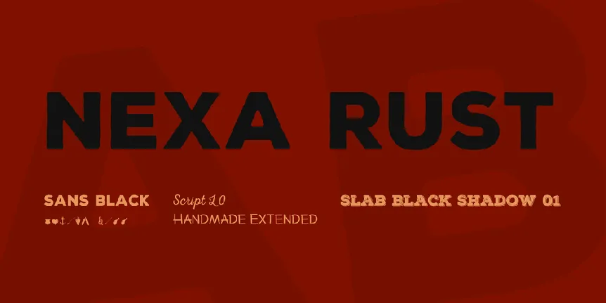 Nexa Rust font