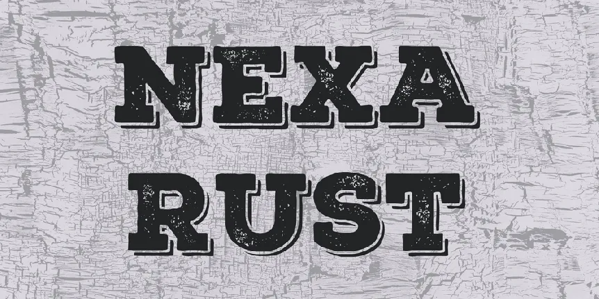 Nexa Rust font