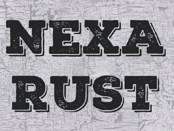 Nexa Rust font