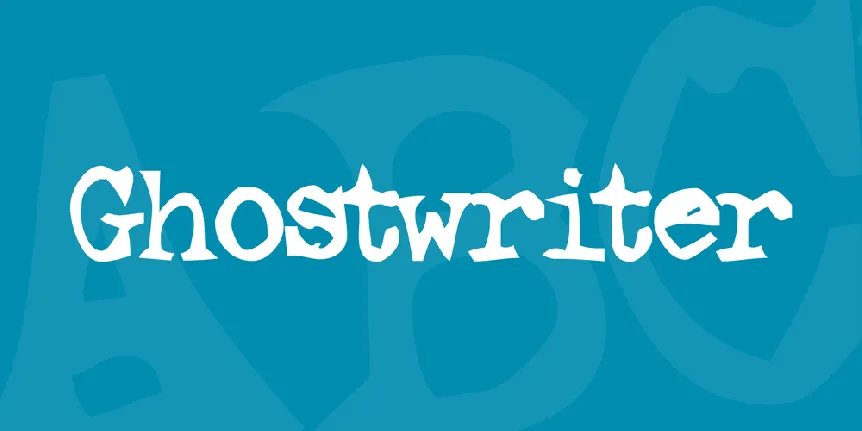 Ghostwriter font