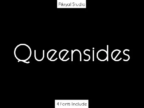 Queensides Family font