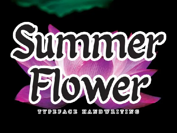 Summer Flower Script font