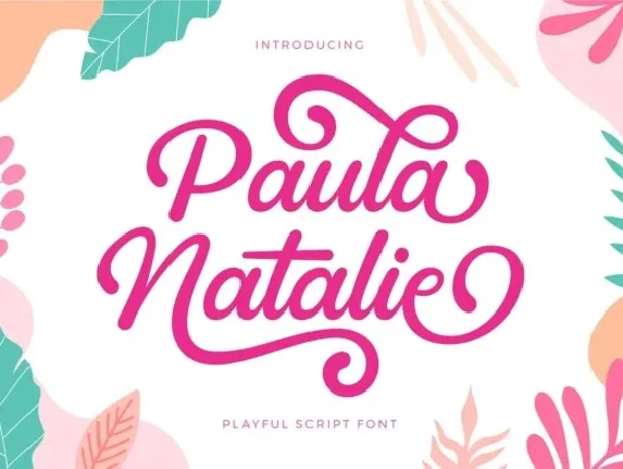 Paula Natalie font