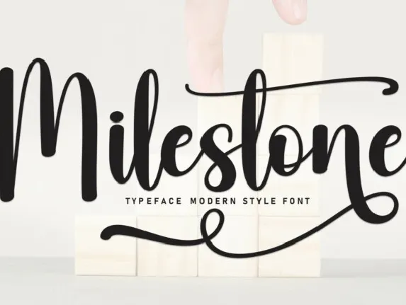 Milestone Script font