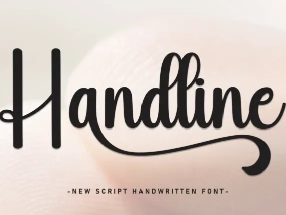 Handline Display Typeface font