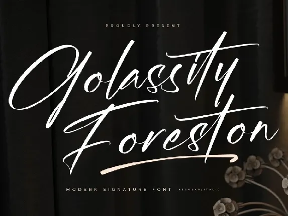 Golassity Foreston DEMO VERSION font