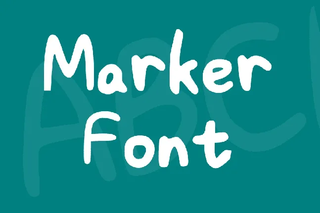 Marker Font