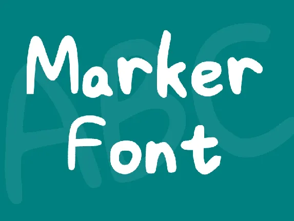 Marker Font