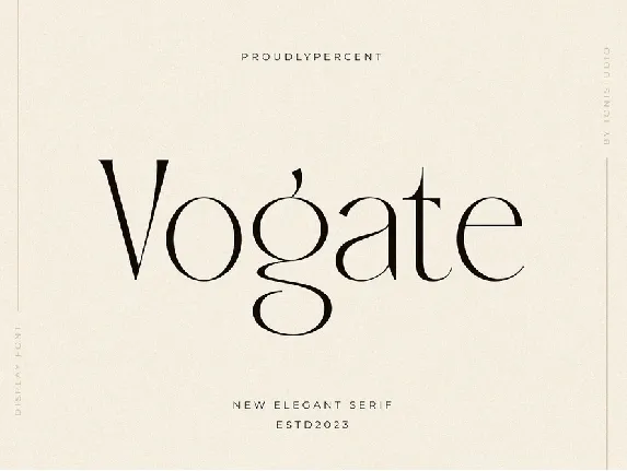 Vogate font