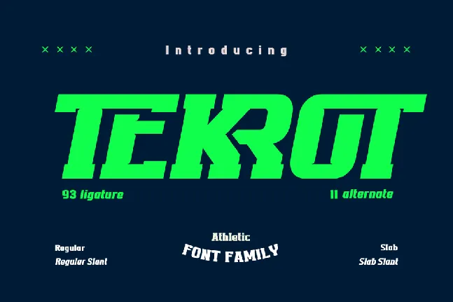 TEKROT font