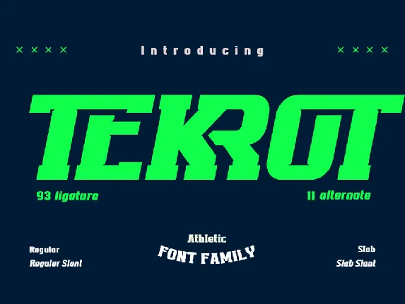 TEKROT font