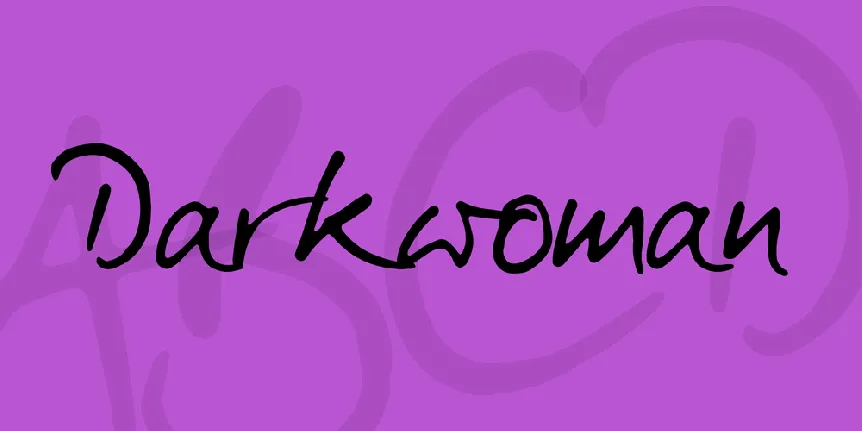 Darkwoman font