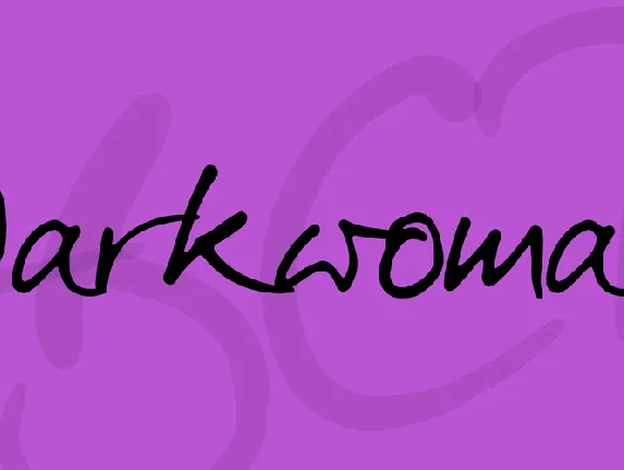 Darkwoman font