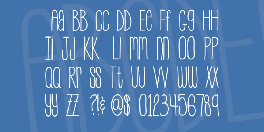 MySkinnyJeans font