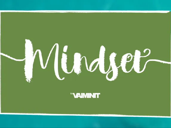 Mindset Script font