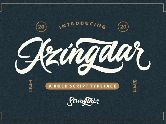 Azingdar Retro Bold Script font