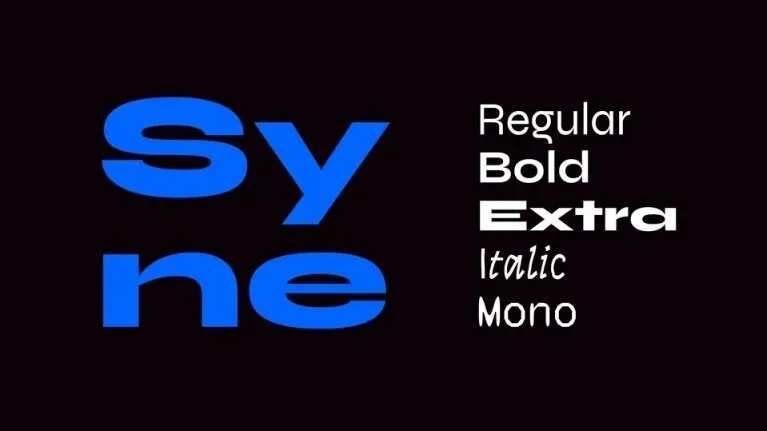 Syne Family font