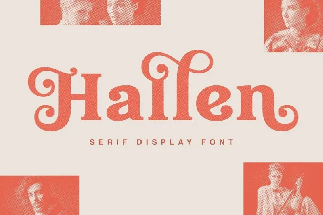 Hallen font