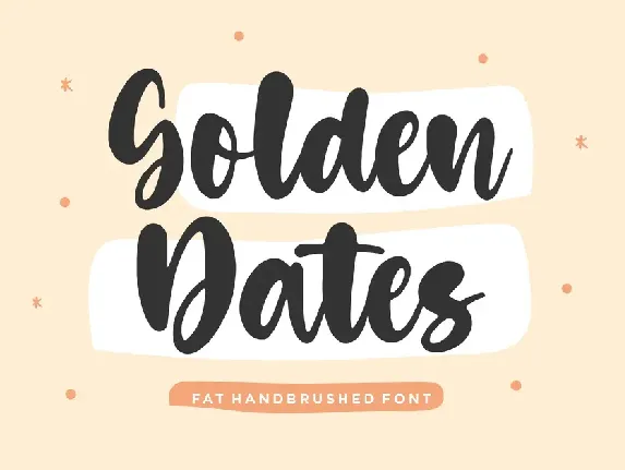 Golden Dates Fat font