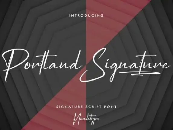 Portland Signature Script font