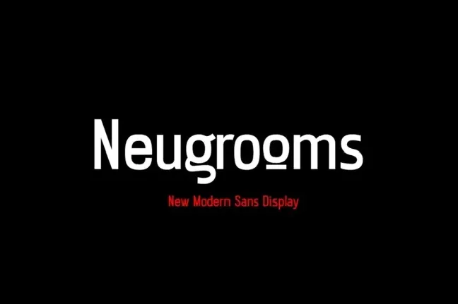 Neugrooms font