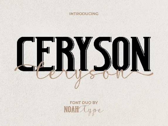 Ceryson Demo font