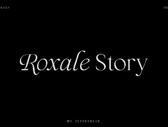 Roxale Story font